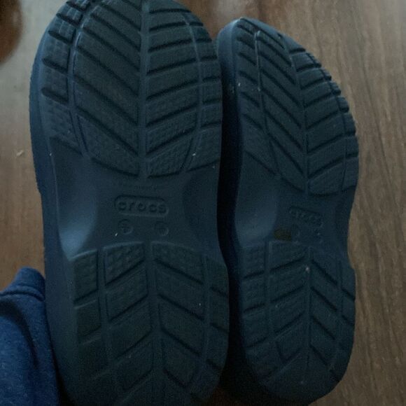 Crocs Navy Blue Clogs Sz 8 - Picture 4 of 5
